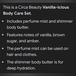 Vanilla-icious Body Care Set